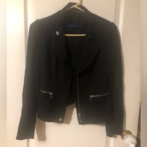 White House Black Market Zipper Blazer